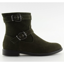 Flat green shoes MB188-266 Green