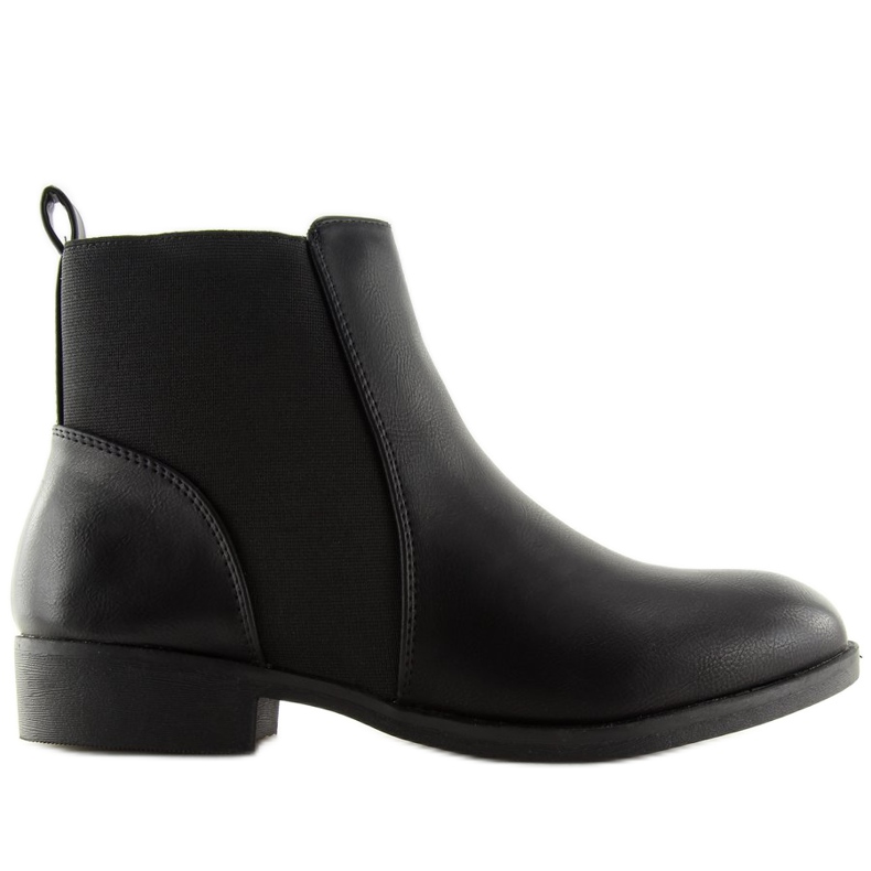 Black Chelsea boots for women 3776 Black