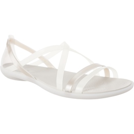Crocs Isabella Strappy Sandal Oyster Pearl White