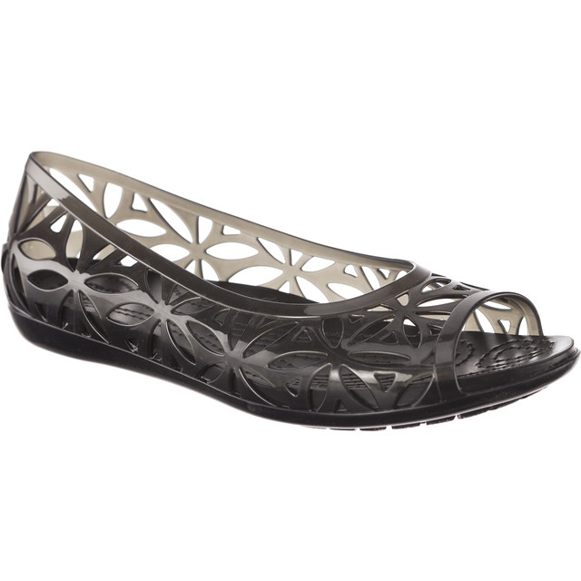 Crocs Isabella Jelly II Flat Black Black