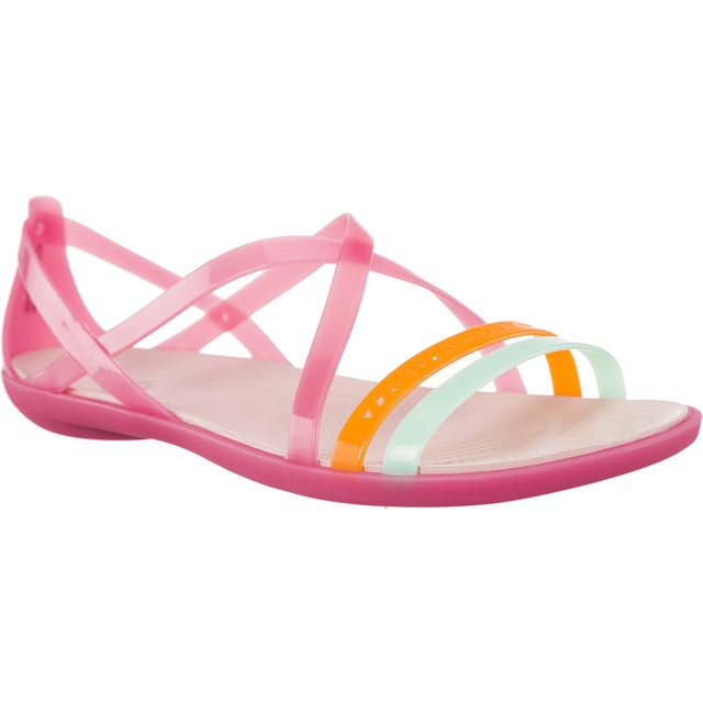 Crocs Isabella Cut Strappy Sandal In Paradise Pink Rose Dust multicolored