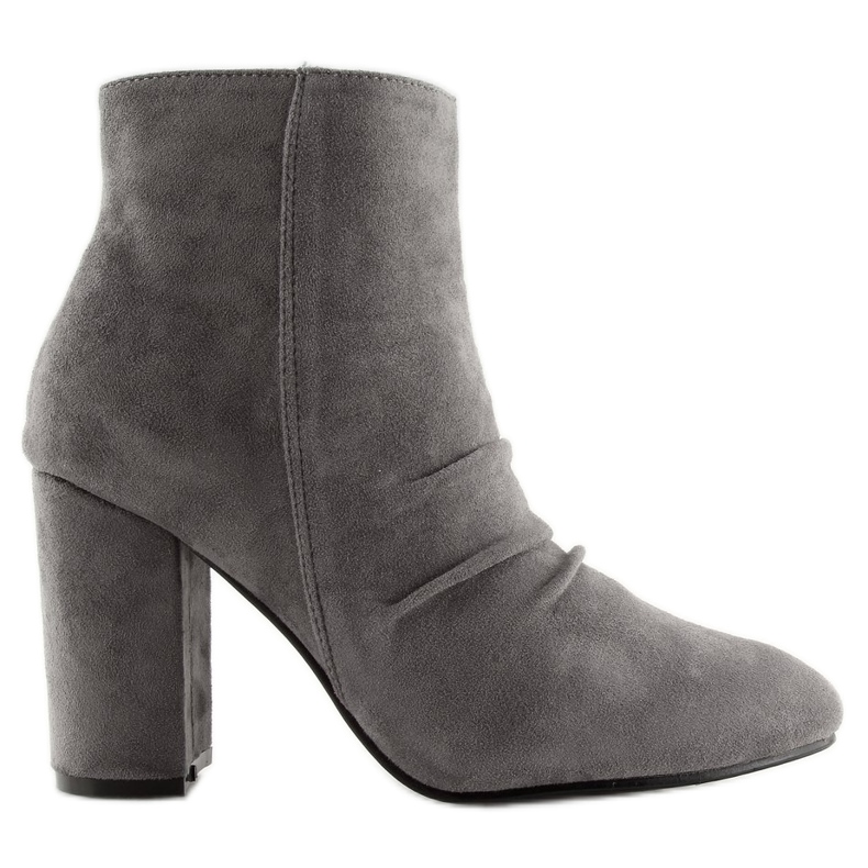 Gray high-heeled boots OM803 Gray grey