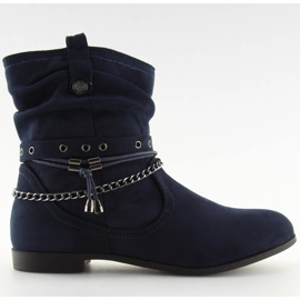 Boots navy blue 3767 Blue Boots navy blue 3767 Blue