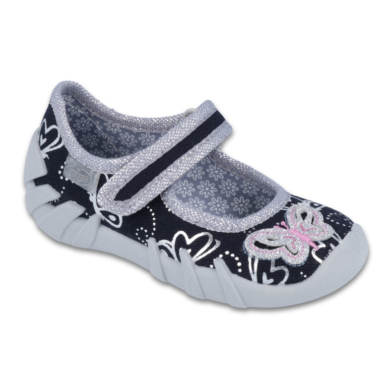 Befado children's shoes 109P177 grey navy blue