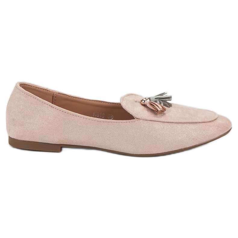 Small Swan Glitter loafers pink