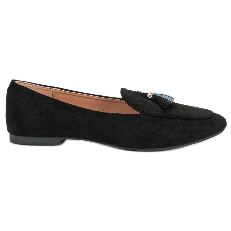 Small Swan Glitter loafers black