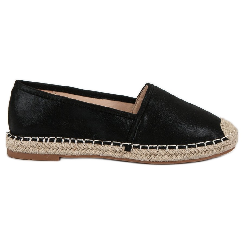 Small Swan Black Classic Espadrilles