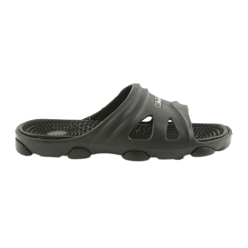 American Club men's black pool slippers