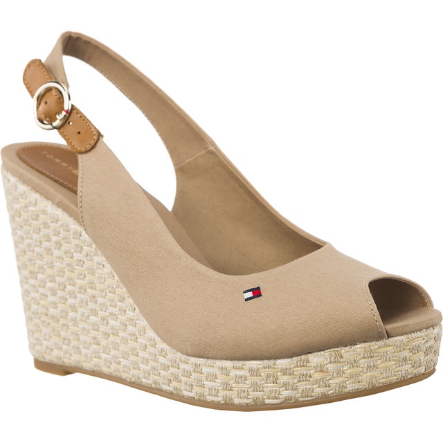 Tommy Hilfiger Iconic Elena Basic Sling Back 068 Cobblestone beige