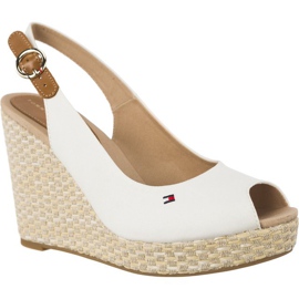 Tommy Hilfiger Iconic Elena Basic Sling Back 121 Whisper White brown