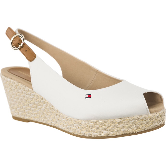 Tommy Hilfiger Iconic Elba Basic Sling Back 121 Whisper White brown