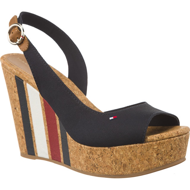 Tommy Hilfiger Wedge With Printed Stripes 403 Midnight black