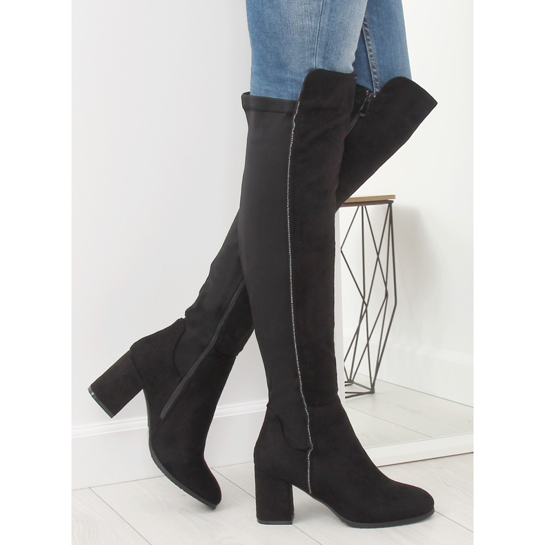 Black Thigh high heels 0-278 Black II-GAT