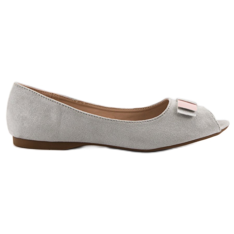 Vinceza Open Toe ballerinas grey