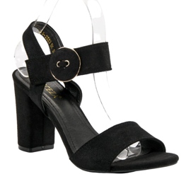 Black Sandals On A Bar VINCEZA