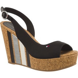 Tommy Hilfiger Wedge With Printed Stripes 990 Black brown