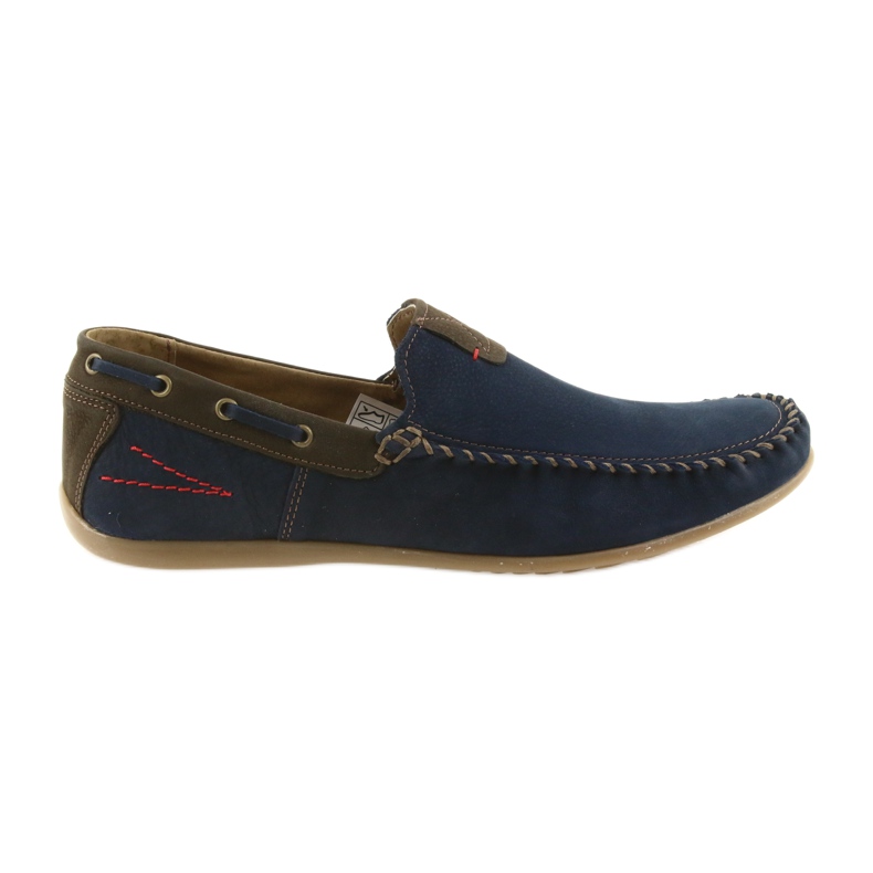Riko Men's moccasins navy/brown 781 blue