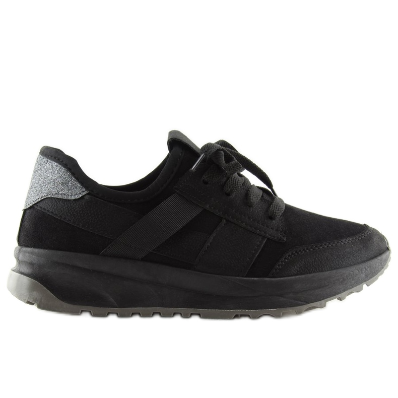 Black sports shoes X-9733 Black