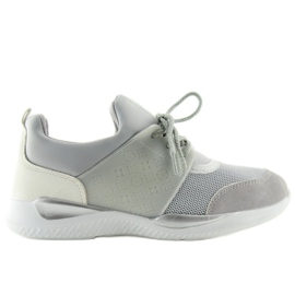 Ultra light gray sports shoes BY-069 Gray grey