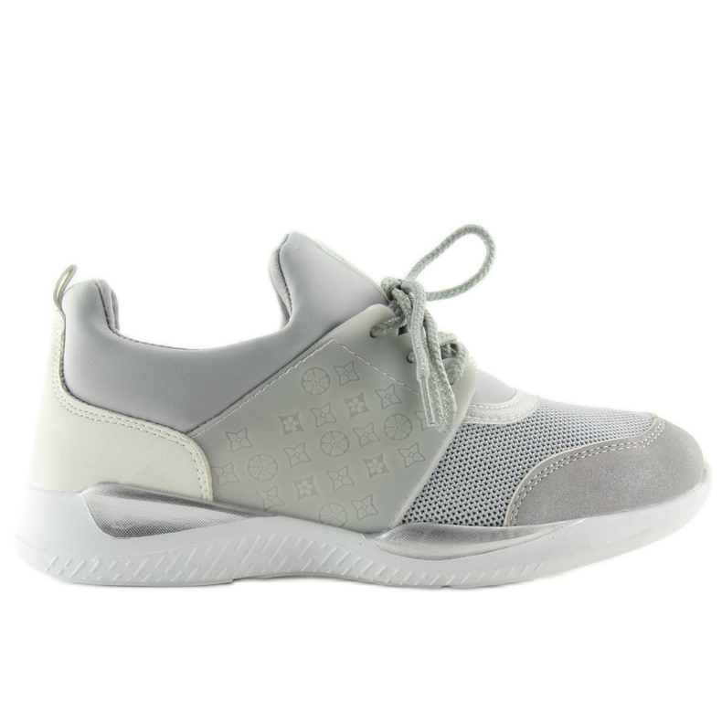 Ultra light gray sports shoes BY-069 Gray grey