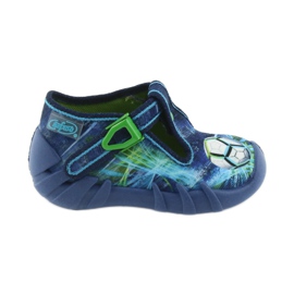 Befado children's shoes 110P339 slippers blue green navy blue