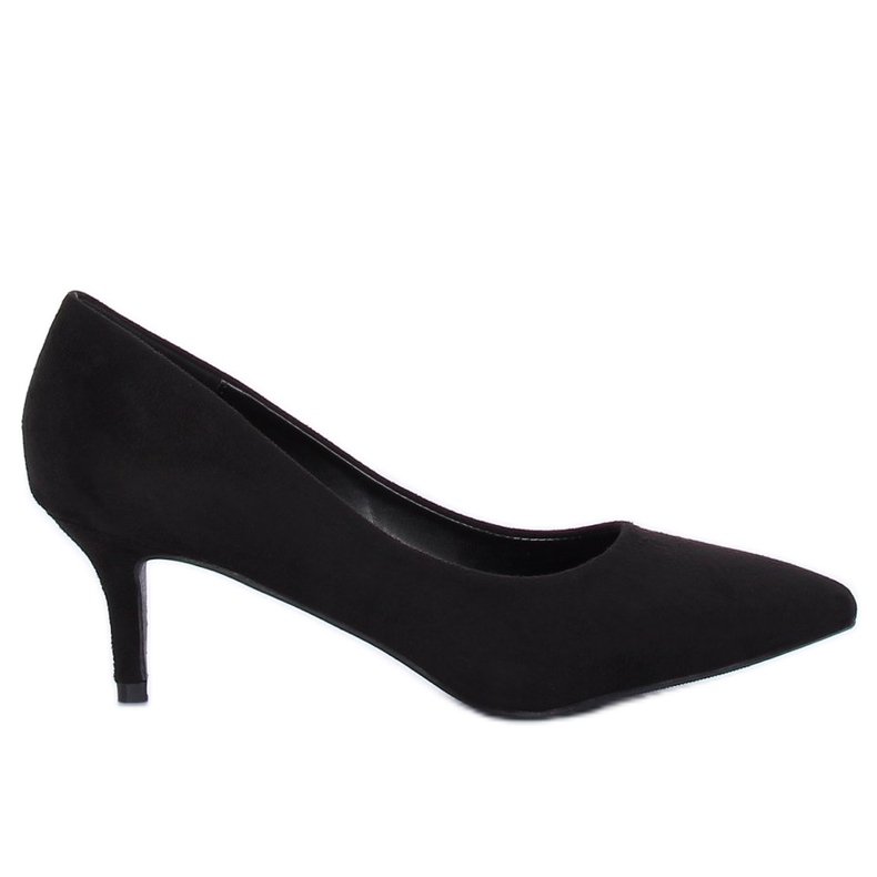 Pumps on a low heel black P-6377 Black