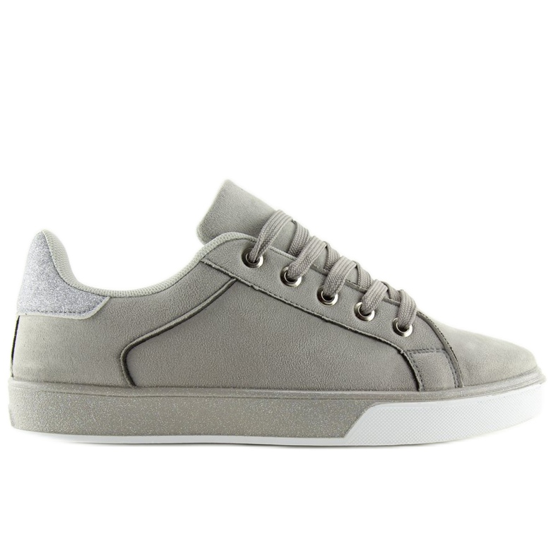 Gray Women's gray sneakers K-307 Gray grey