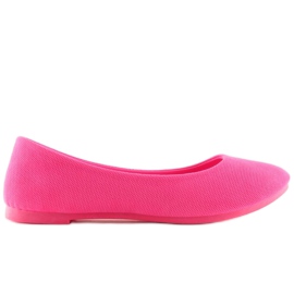 Pink women's ballerinas JX1018 Fuchsia