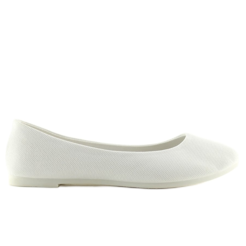 White women's ballerinas JX1018 White