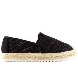 Black women's espadrilles 6602 Black