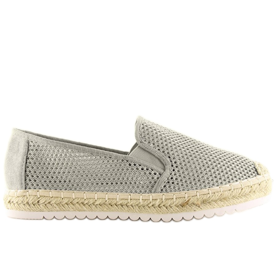 Gray Espadrilles for women 6602 Gray grey - KeeShoes