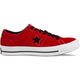 Converse One Star Dark Star C163246 Enamel Red Black White Converse One Star Dark Star C163246 Enamel Red Black White