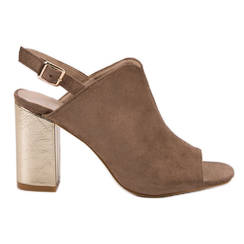 Built Sandals On A VINCEZA Bar brown