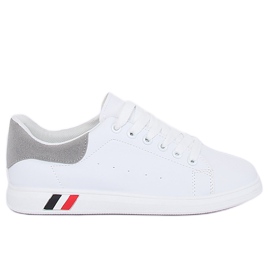Women's white and gray sneakers BL147P Gray