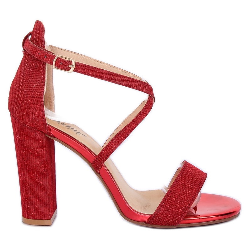 Sandals on the post red NC791 Red