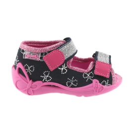 Befado children's shoes 242P089 pink navy blue