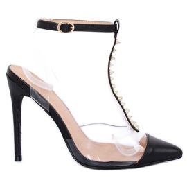 Pumps on a black transparent KK06 Black