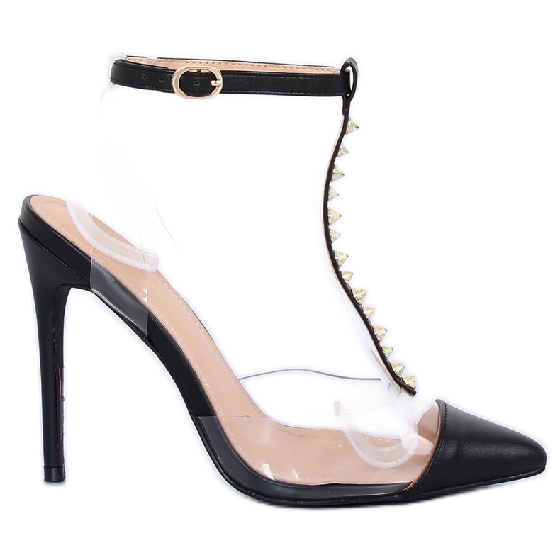 Pumps on a black transparent KK06 Black