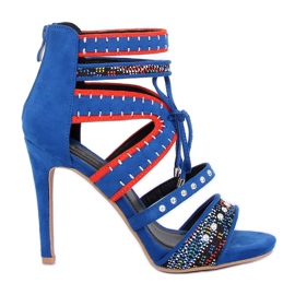 Blue gladiator sandals MT029 Blue