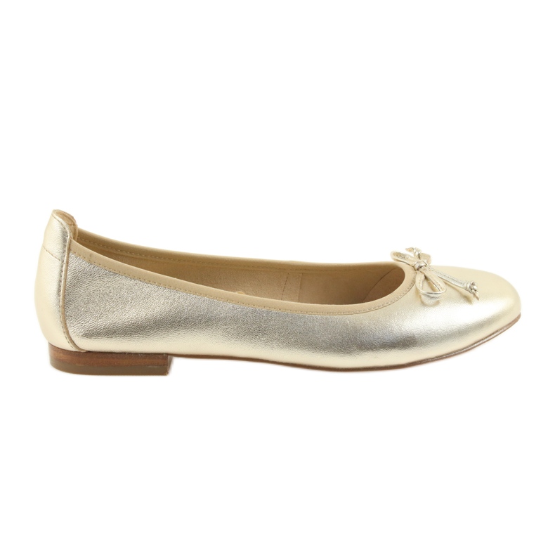 Caprice ballerinas golden shoes for women 22102