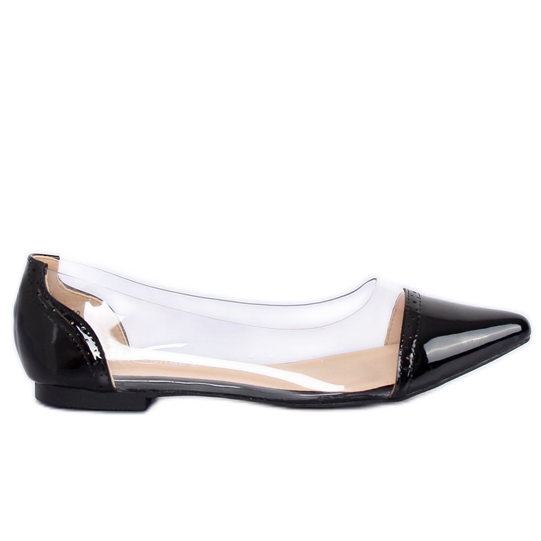 Black transparent ballerinas N18-292 Black Black transparent ballerinas N18-292 Black