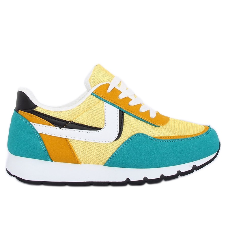 Yellow-turquoise CB-02 Yellow sports shoes blue