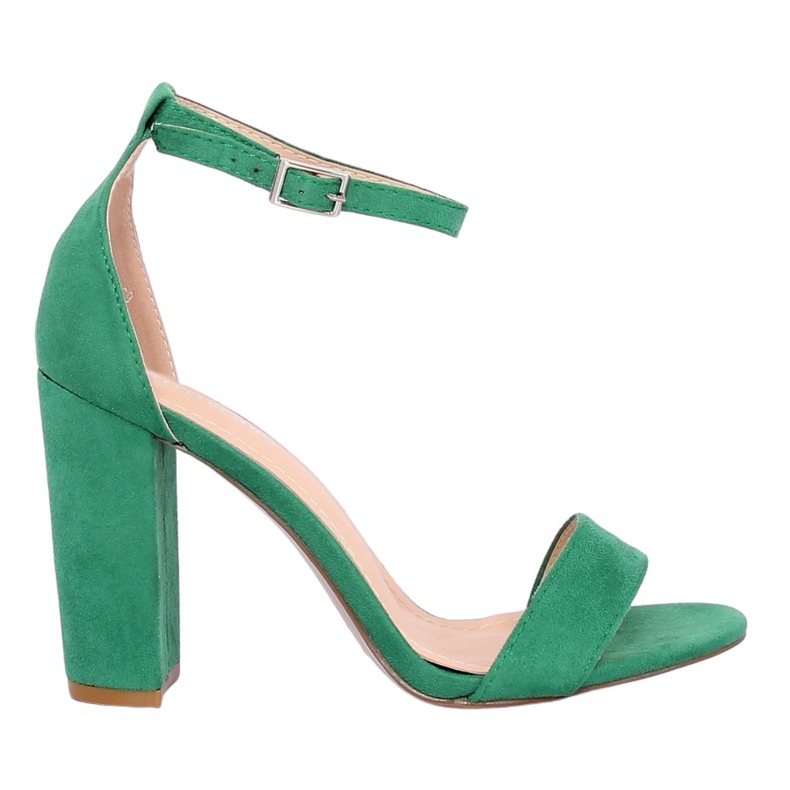 Green sandals on the post Y2385-27 Green Green sandals on the post Y2385-27 Green