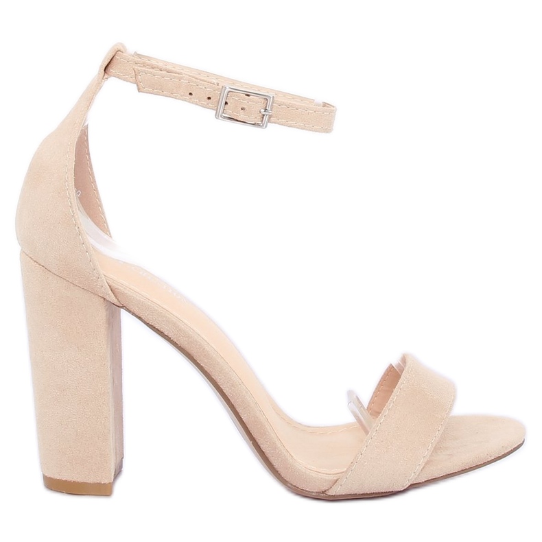 Sandals on the post beige Y2385-27 Beige
