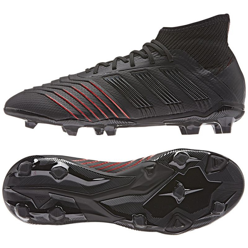 Adidas Predator 19.1 FG Jr D97997 football boots black KeeShoes