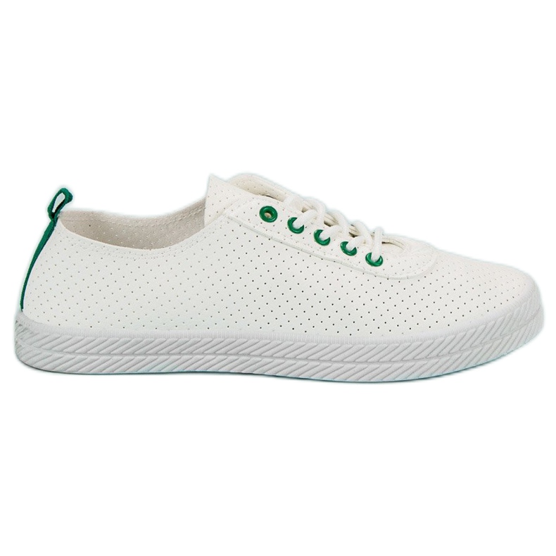 Kylie Openwork Tied Sneakers white
