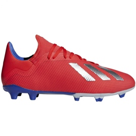 Adidas X 18.3 Fg M BB9367 football boots multicolored red