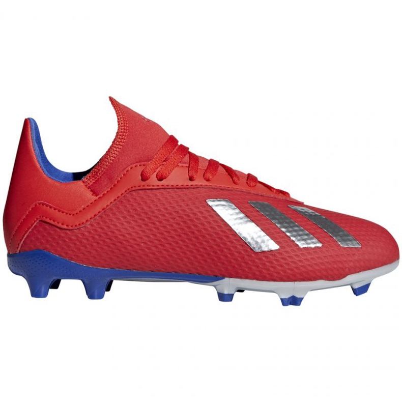 Adidas X 18.3 Fg Jr BB9371 football boots multicolored oranges and reds