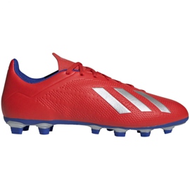Adidas X 18.4 Fg M BB9376 football boots multicolored red