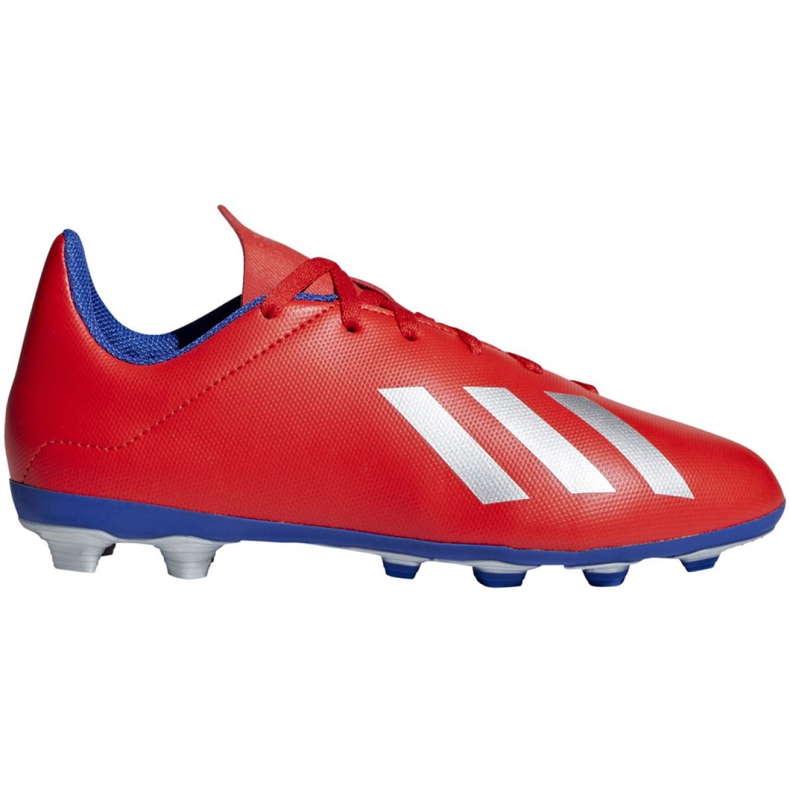Adidas X 18.4 FxG Jr BB9379 football boots multicolored oranges and reds